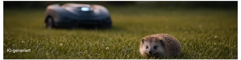 Bitte schützen Sie Kleinsäuger – Mähroboter nachts stehen lassen